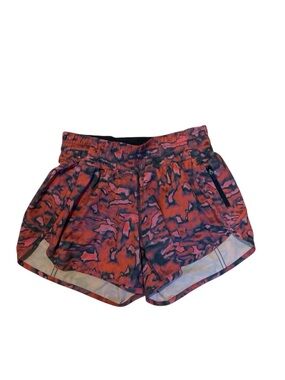 lululemon athletica Women's Coral-Purple Patterned Athletic Shorts